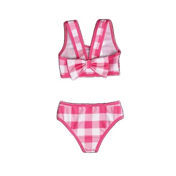 NEW SAL & PIMENTA girl's buffalo swim suit in pink jam - Picture 2 of 2